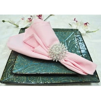 Wedding Linens Inc. (10 pcs) 20" x 20" Polyester Linen Napkins - Pink