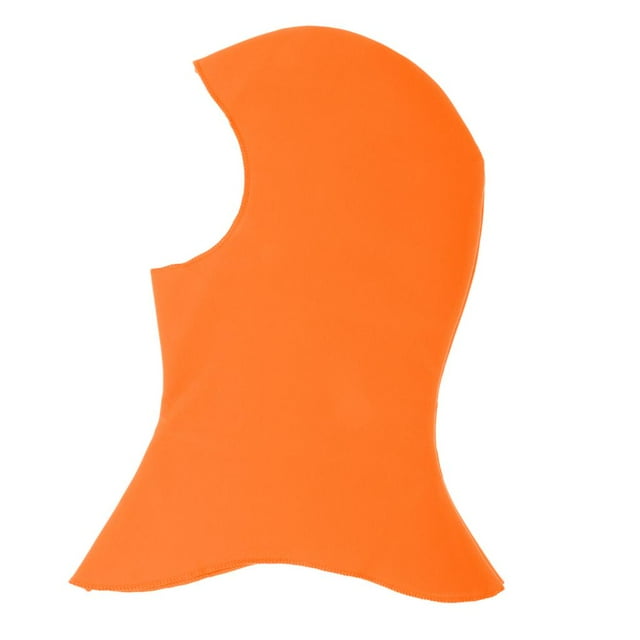Máscara elástica transpirable para natación, protección facial completa para el sol y el buceo, cubierta para cabeza y cuello. naranja