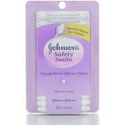 JOHNSON'S Safety Swabs 55 Each (Pack of 3)