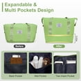 thumbnail image 2 of Zimtown 5 Piece Luggage Sets, PP Hardside Luggage Suitcase Set with Portable Travel Bag, Spinner Wheels and TSA Lock, Green, 2 of 8