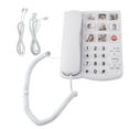 thumbnail image 1 of Photo Memory Corded Phone Handset Large Button Telephone SOS One Touch Dial Durable ABS Material Prestored Number  For Seniors Elderly, 1 of 7