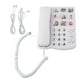 thumbnail image 1 of Teléfono con botones grandes teléfono con cable con memoria fotográfica ahorro de energía fácil de leer para personas mayores, 1 of 7