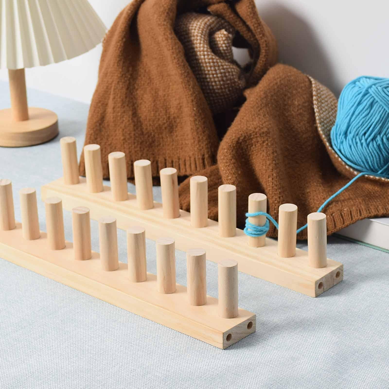 Wxqbjtam 3-Piece Set: Thick Blanket Loom, Hand Knitting Board, Extendable Wooden Loom for