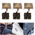 thumbnail image 3 of 400 Sets Leather Rivets 4mm-7mm Decorative Rivets Brass Studs for Clothing Backpacks Shoes Hat Jackets Jeans, 3 of 7