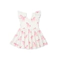 thumbnail image 6 of M+A by Monica + Andy Organic Cotton Short Sleeve Let's Dance Dress and Legging Set for Toddlers, Sizes 12-18M-5T, 6 of 7