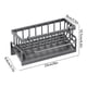 thumbnail image 3 of CaiYueKe Kitchen Countertop Organizer Rack - Sink Side Storage Shelf for Sponge Dishcloth Utensils, Multi-Tier Plastic Drain Board, Knife Chopstick Holder, Space Saver in White Black Gray, 3 of 7
