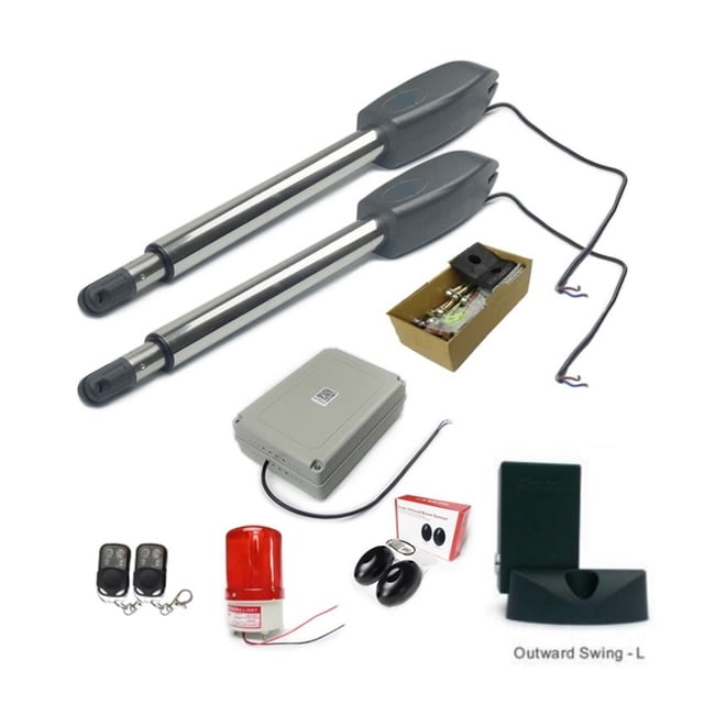 Automatic Dual Arms Electric Swing Door Gate Opener Operator Motor Actuator Closer Swing Gate Opener + Wifi Control System For Driveway ,Ultra-Quiet Operation