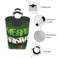thumbnail image 4 of Bingfone Merry Christmas And Santa Claus With Gifts Laundry Hamper,Large Canvas Fabric Lightweight Storage Basket Toy Organizer Dirty Clothes Collapsible, 4 of 6