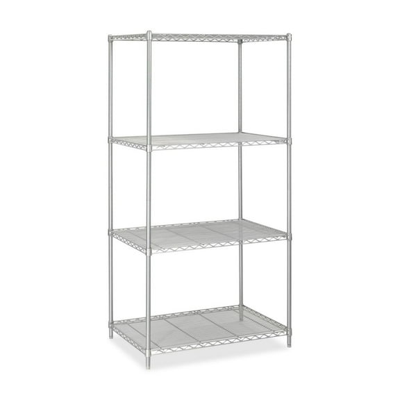 Safco 36"x24" Industrial Wire Shelving in Gray
