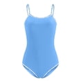 thumbnail image 3 of Swim Suit Blue Girls 1 Piece Swimsuits Sleeveless Rash Guard Pool Parties Cute Clothes for Girls 14-15 Years, 3 of 3