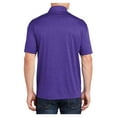 thumbnail image 2 of Yellow Rooster Men's Heather Contender Polyester Polo Varsity Purple Heather XS, 2 of 8