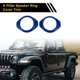 thumbnail image 3 of 2 Pcs A Pillar Speaker Ring Cover Trim para Jeep Wrangler JK JKU 2 Door 4 Door 2015-2017 Cubierta del altavoz del pilar A de la ventana delantera ABS Azul, 3 of 6