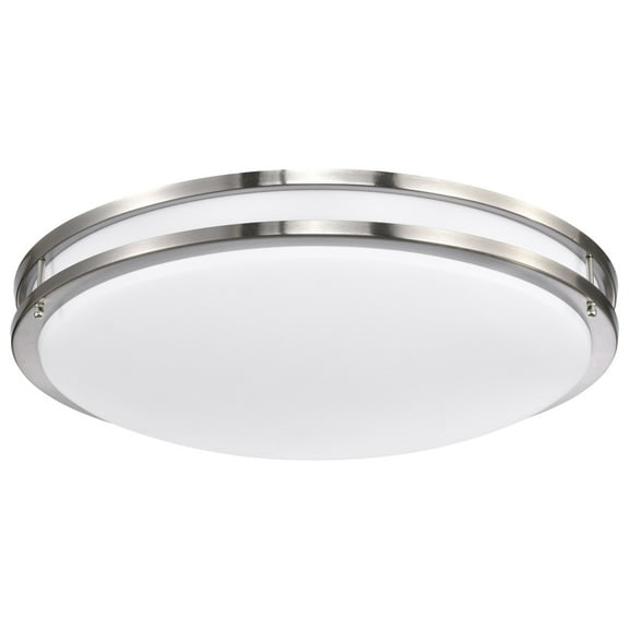 Nuvo Glamour LED 24-in Flush Mount Fixture Brushed Nickel Finish CCT Selectable