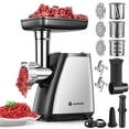 thumbnail image 1 of Picadora de carne AAOBOSI 2800W 4 en 1 de acero inoxidable, 1 of 9