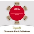 thumbnail image 4 of Shiyou- Lot de 6 Nappe en Plastique Premium 84 Po. Ronde - Rouge -, 4 of 4