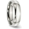 thumbnail image 5 of Chisel Stainless Steel with Sterling Silver Inlay Polished 6.2mm Band - Ring Size 9.5, 5 of 8