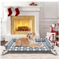 thumbnail image 6 of Elevated Dog Cot - Cooling Raised Bed with Pillows, Portable Washable Pet Hammock, Metal Frame for Indoor & Outdoor, Large, 6 of 6