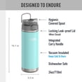 thumbnail image 2 of Botella de agua THERMOS ICON SERIES 700 ml de acero inoxidable, color verde mar, 2 of 9