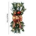 thumbnail image 3 of BJUTIR The Cordless Prelit Stairway Trim Christmas Wreaths For Front Door Holiday Wall Window Hanging Ornaments For Indoor Outdoor Home Xmas Decor, 3 of 9