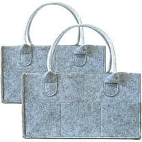 2 Pack Diaper Caddy Organizer - Portable Baby Caddy Organizer with Handle, Nursery Storage Bin and Car Organizer for Girls, Boys - Baby Gift Basket - Grey