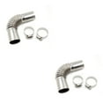 thumbnail image 3 of Transemion Parking Heater Exhaust Pipe Universal Extension Connector Tube Precision Replacement Connection Spare Parts Accessories 2Set, 3 of 6