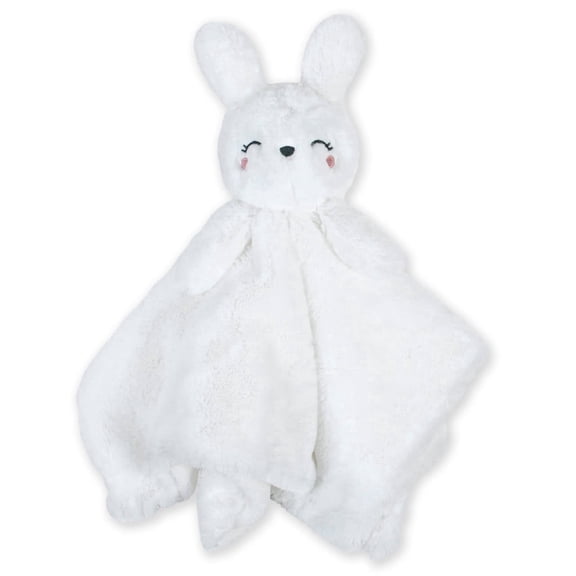Just Born Girls Bunny Super Soft Security Blanket, 15 x 15 inches