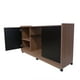 thumbnail image 2 of Mueble Credenza para TV con Ruedas Minimalista (Nogal Neo/Negro Mate) DECOMOBIL CREDENZA DECOMOBIL, 2 of 5