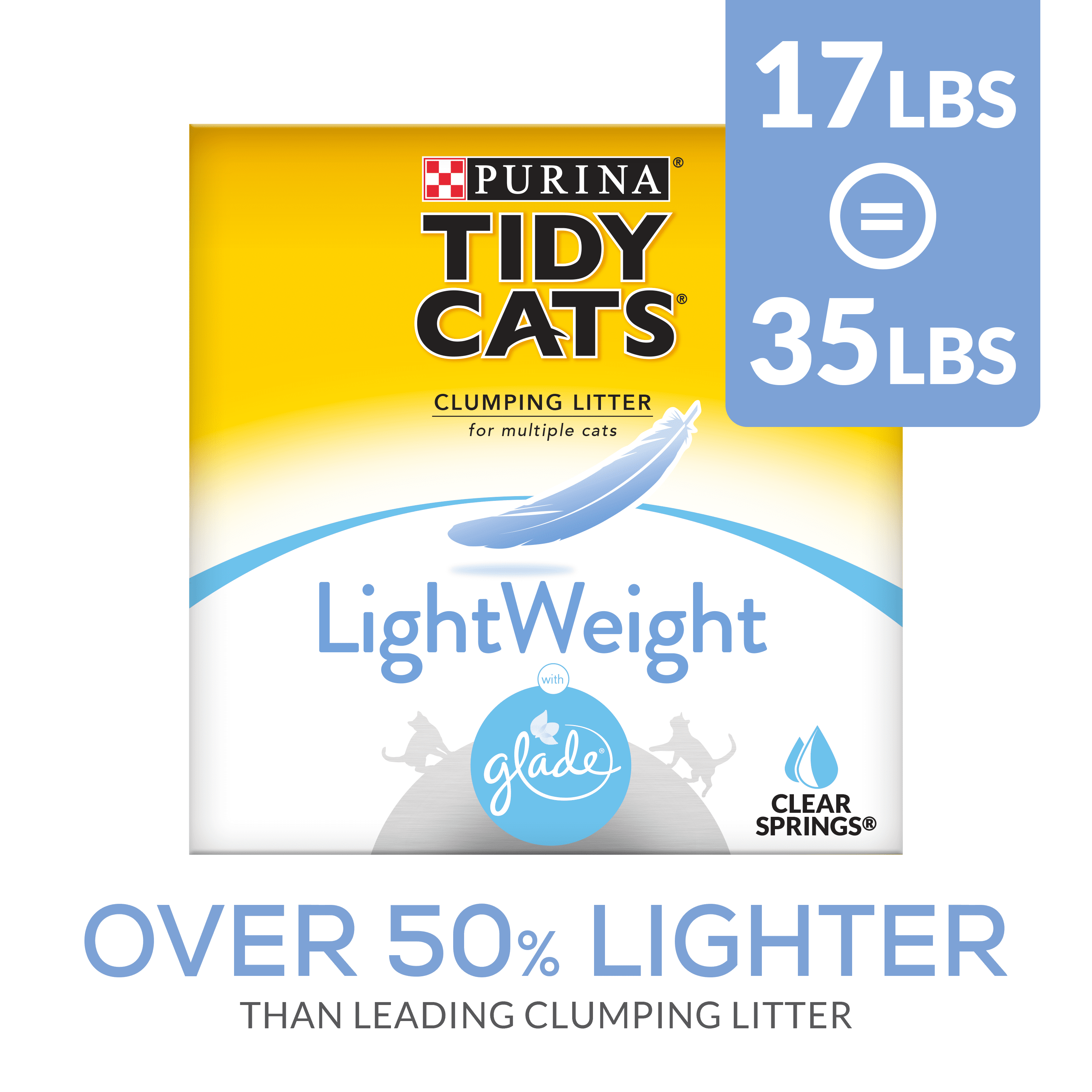 Purina Tidy Cats Light Weight, Low Dust, Clumping Cat Litter