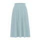 thumbnail image 4 of Faldas Umfun para mujer, lisas, elásticas, de cintura alta, línea A, plisadas, con dobladillo suelto, básicas, informales, versátiles, maxifalda, falda midi, color caqui M, 4 of 5