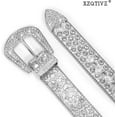 thumbnail image 2 of XIATIAN Men Women Rhinestone belt Western Cowgirl Cowboy Vintage Bling Crystal Diamond Studded Leather Belt for Jean Pants, 2 of 3