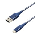 thumbnail image 2 of blackweb ™ 0.9 meter Lightning to USB-A Connector Charge & Sync Cable (Blue), 2 of 2