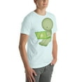 thumbnail image 5 of Cute Smiski Shirt – Kawaii Green Character Tee  (Heather Ice Blue, XL), 5 of 6