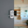 thumbnail image 5 of Kwikset SmartCode 955 Satin Chrome Metal Electronic Touch Pad Entry Lever, 5 of 5