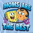 thumbnail image 2 of Spongebob Squarepants Mother's Day Moms are The Best Women's T Shirt, Light Blue, Large, 2 of 5