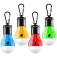 thumbnail image 1 of Lámpara de tienda 4 paquetes de luz LED portátil para tienda de campaña con gancho de Clip, luces de emergencia para huracanes, bombilla LED para acampar, bombilla para linterna para tienda, 1 of 5