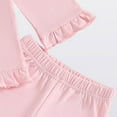 thumbnail image 4 of Zanarzt Kids Toddler Girls Clothing Set Girl's 2 Piece Outfit Toddlers Baby Girls Cute Pant and Top Set Red,3-4 Years, 4 of 7
