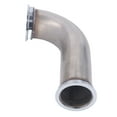 2.5in Turbo Exhaust V Bend Flange Stainless Steel Turbo Charger 90