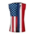 thumbnail image 5 of wycnly Womens Tank Tops Independence Day Fashion Button Up Knitted Ribbed Patriotic Vest Shirts Summer Trendy Star Striped Print V-Neck Sleeveless Shirts Blouse Red l, 5 of 5