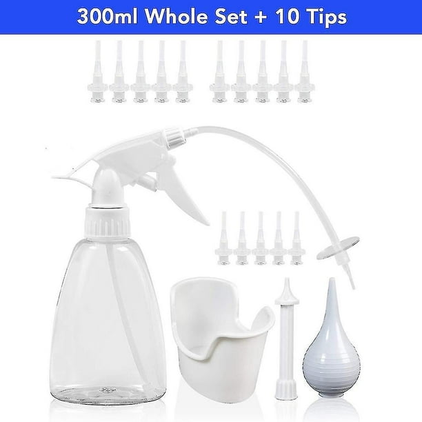 Kit de lavado de orejas herramienta de limpieza de suciedad de oídos kit de eliminación de suciedad de oídos bola de extrusión / clavo / cepillo de orejas para adultos y niños