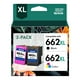 thumbnail image 1 of Cartuchos de Tinta TECKKIN Negro y Color Compatibles para HP 662 662XL Deskjet 1015 1515 2515 2545 3, 1 of 6