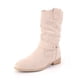 thumbnail image 3 of Botas Occidental Zippe Cortas Cómodas Gamuza Botines Mujer Antideslizantes Ligeros para Otoño Invierno Rojo, 3 of 9