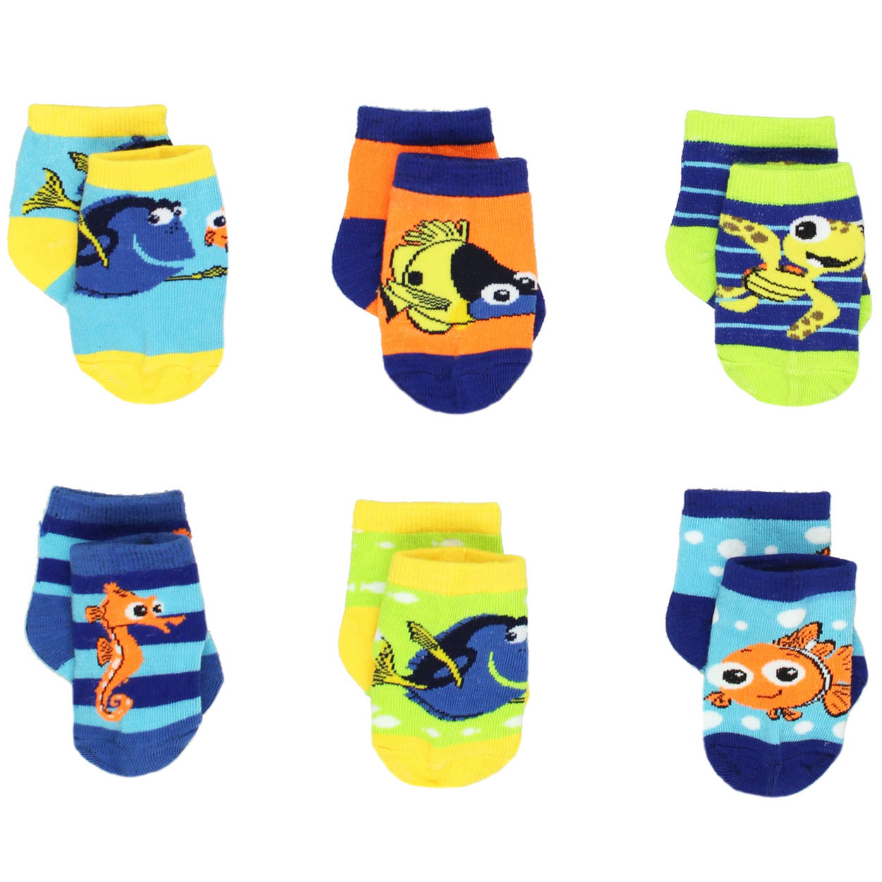 Finding Nemo Dory Baby Boys 6 Pack Socks Idk Walmart Com