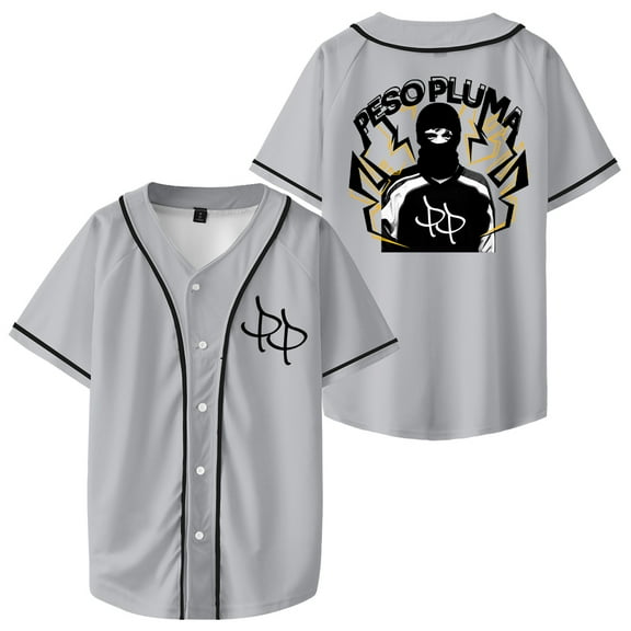 Peso Pluma Baseball Uniform Musician Harajuku Streetwear Casual Women Man Fashion