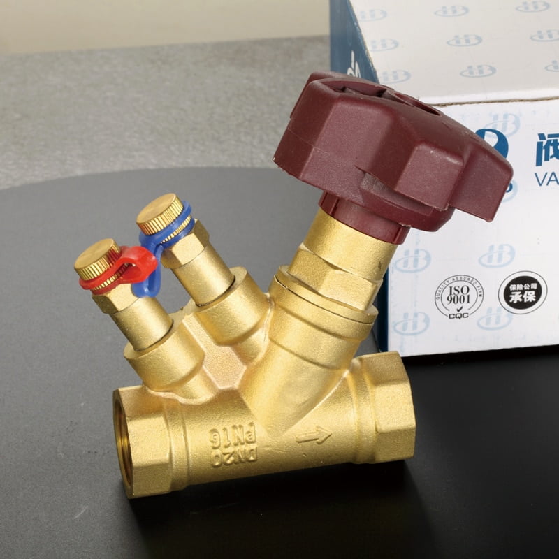 brass balancing valve Regulating valve female Flow Control Static