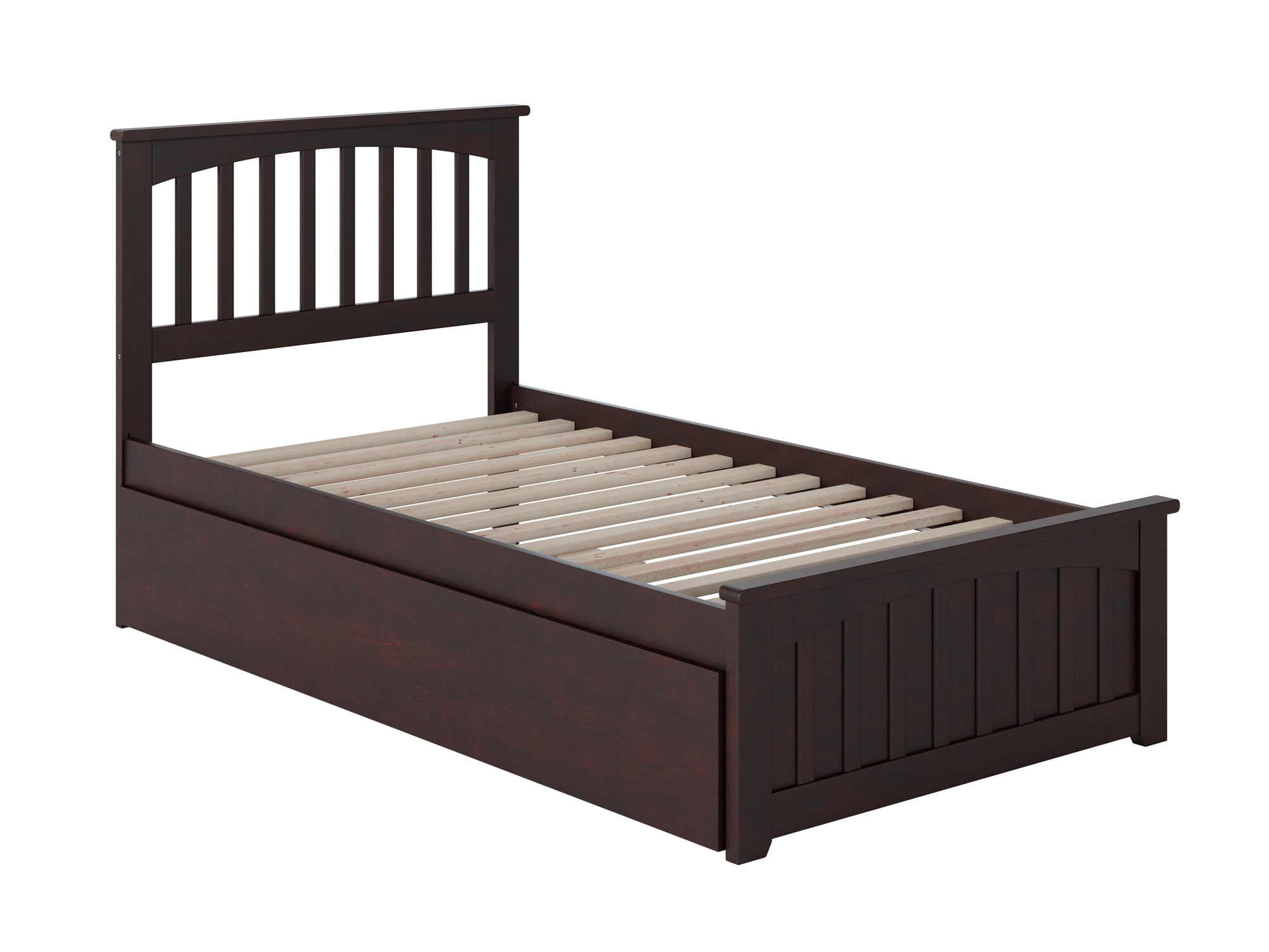 Mission Twin Extra Long Bed with Matching Footboard and Twin Extra Long