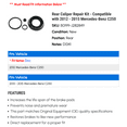 thumbnail image 2 of Rear Caliper Repair Kit - Compatible with 2012 - 2015 Mercedes-Benz C250 2013 2014, 2 of 2