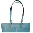 thumbnail image 3 of Michael Kors Bolso Tote Mediano de Viaje Jet Set con Dos Bolsillos, Vegano, en Azul Verdoso, 3 of 4