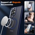 thumbnail image 3 of for Samsung Galaxy S24 Ultra Case, [Compatible with Magsafe] [ Grade Protection] [Anty-Slip Grip] Gorgeous Protective Camera Bezel Galaxy S24 Ultra  Translucent Matte Case, Blue, 3 of 14