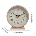 thumbnail image 5 of Metal Modern Desk Clock with Night Lights Silents Movement for Bedrooms Offices, 5 of 12