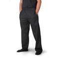 thumbnail image 1 of Standard Rugby Style Chef Pants Elastic Waist band BLACK or WOVEN CHECKER Size XS-XL Pack/2, 1 of 1